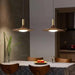 Walnut Wood Dish Pendant Light-DWHOME