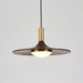 Walnut Wood Dish Pendant Light-DWHOME