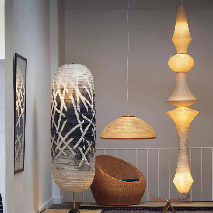 Washi Paper E Pendant Light-DWHOME