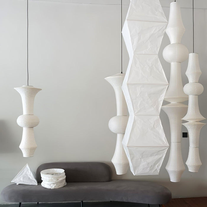 Washi Paper E Pendant Light-DWHOME