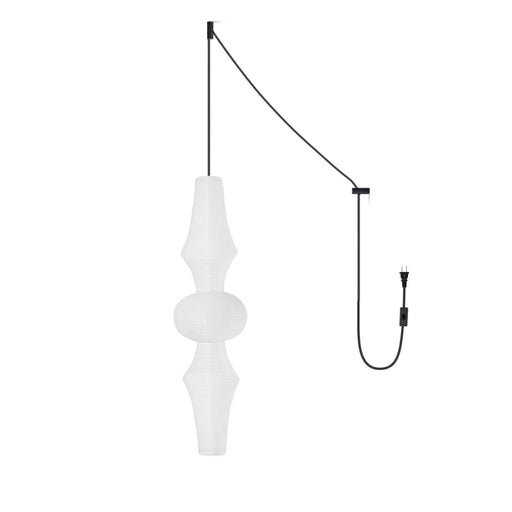Washi Paper E Pendant Swag Light-DWHOME