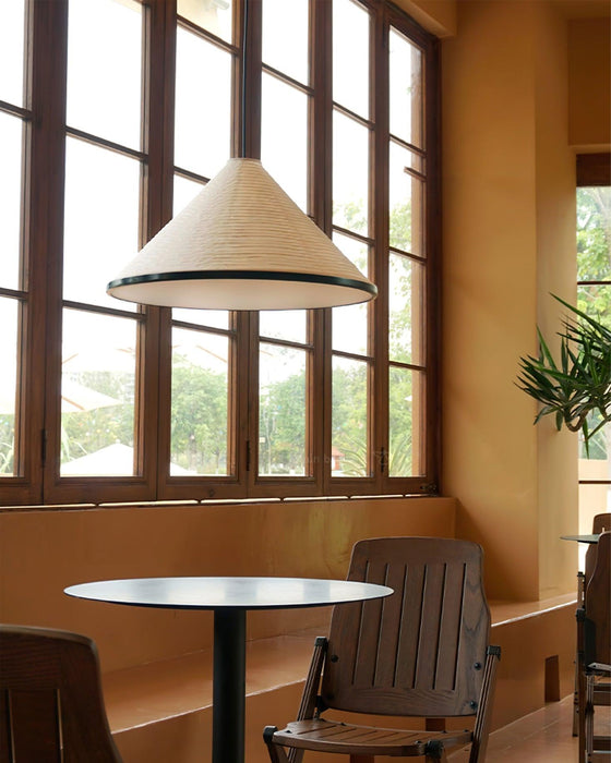 Washi Paper Pyramid Pendant Lamp-DWHOME