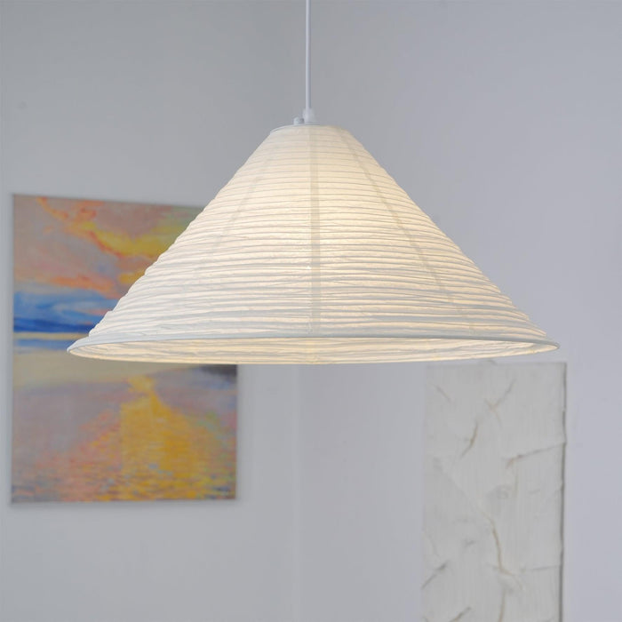 Washi Paper Pyramid Pendant Lamp-DWHOME