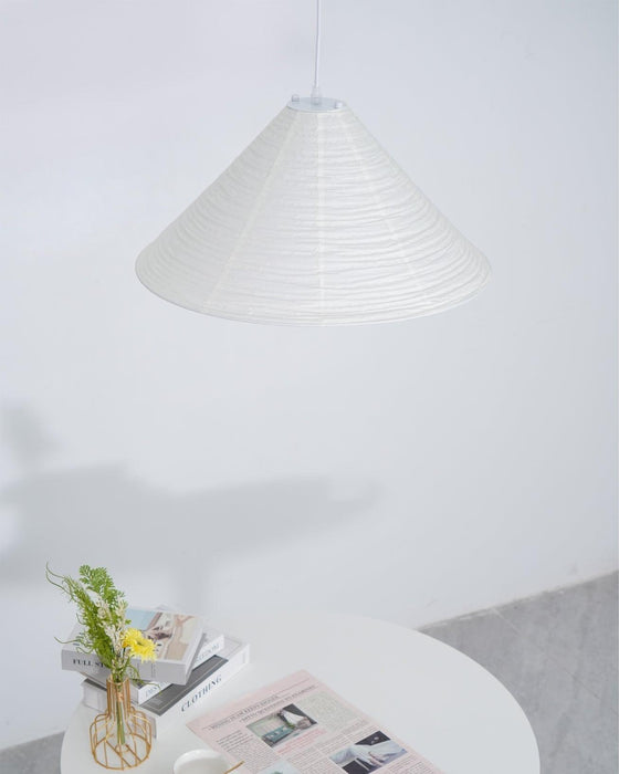 Washi Paper Pyramid Pendant Lamp-DWHOME