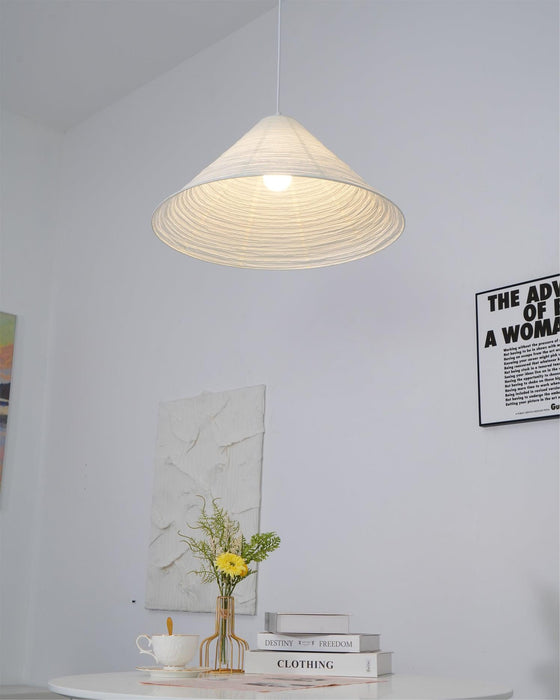 Washi Paper Pyramid Pendant Lamp-DWHOME