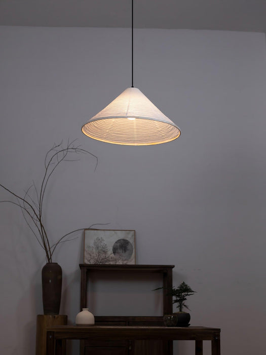Washi Paper Pyramid Pendant Lamp-DWHOME