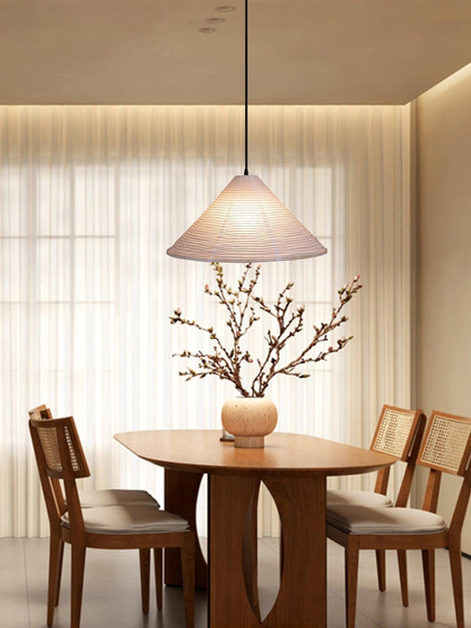 Washi Paper Pyramid Pendant Lamp-DWHOME