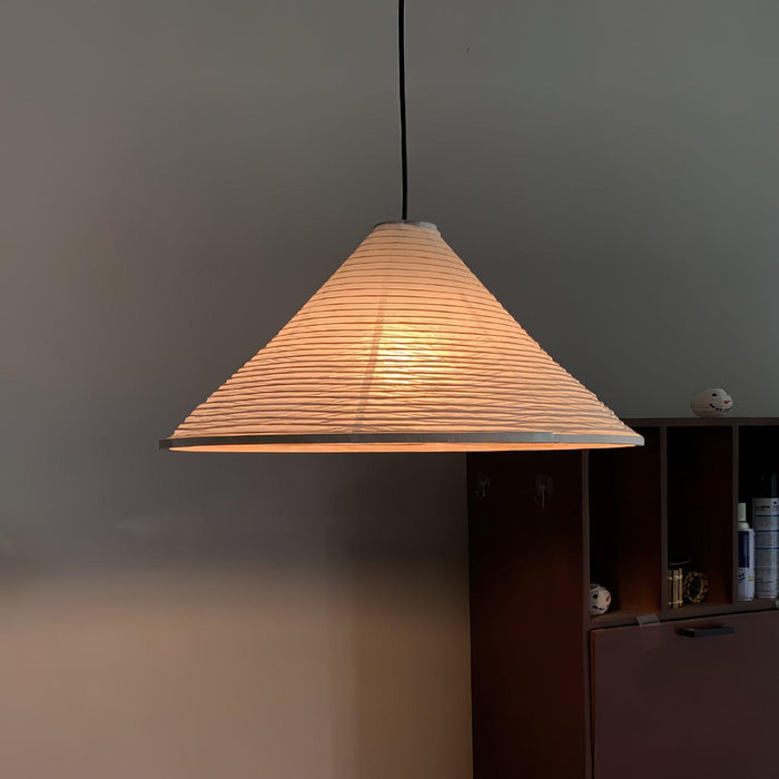 Washi Paper Pyramid Pendant Lamp-DWHOME