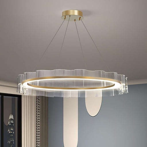 Water Wave Glass Chandelier-DWHOME