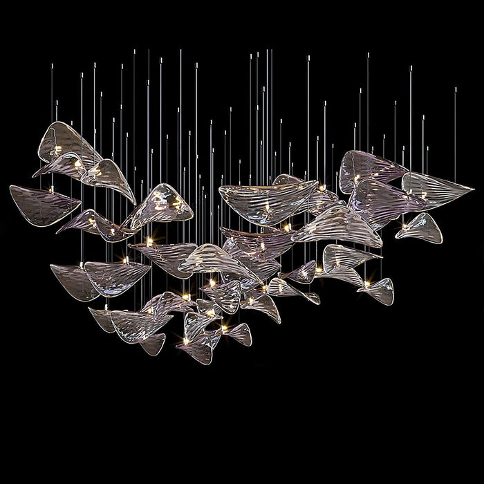 Wave Floating Leaf Chandelier - DWHOME