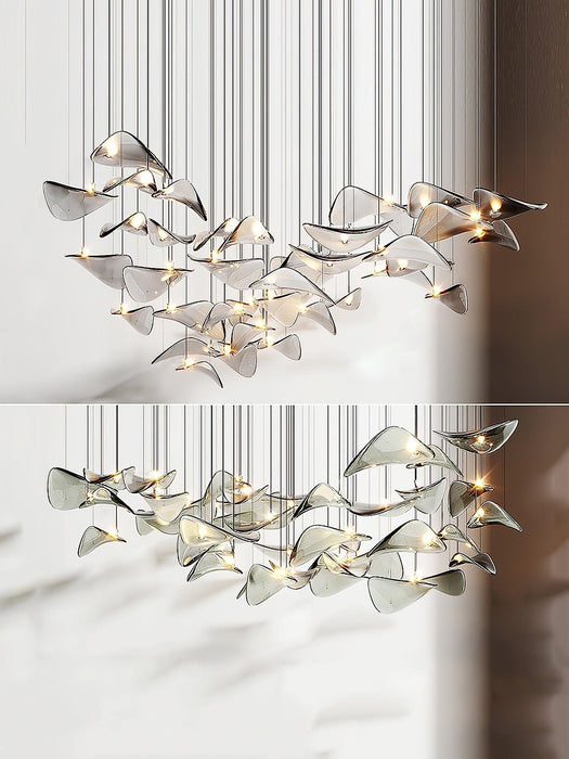 Wave Floating Leaf Chandelier - DWHOME