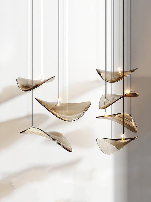 Wave Floating Leaf Chandelier - DWHOME