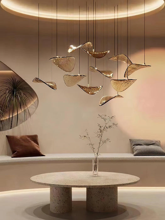 Wave Floating Leaf Chandelier - DWHOME
