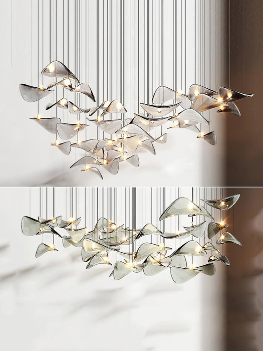 Wave Floating Leaf Chandelier - DWHOME