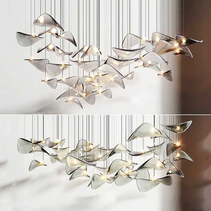 Wave Floating Leaf Chandelier - DWHOME