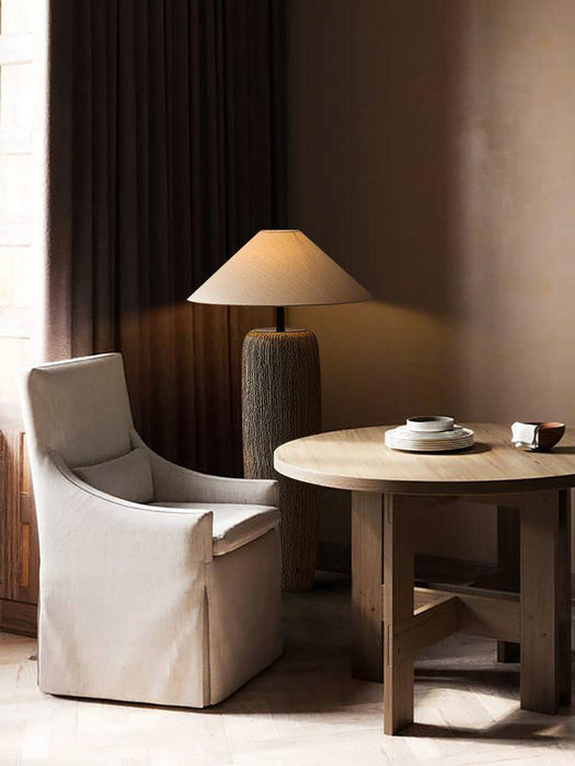 Weathered Wood Grain Floor Lamp-DWHOME