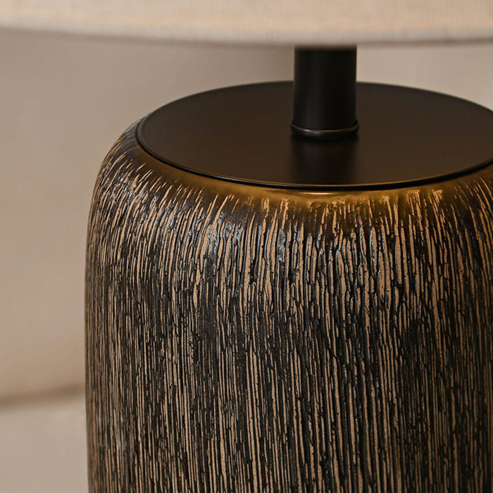 Weathered Wood Grain Floor Lamp-DWHOME