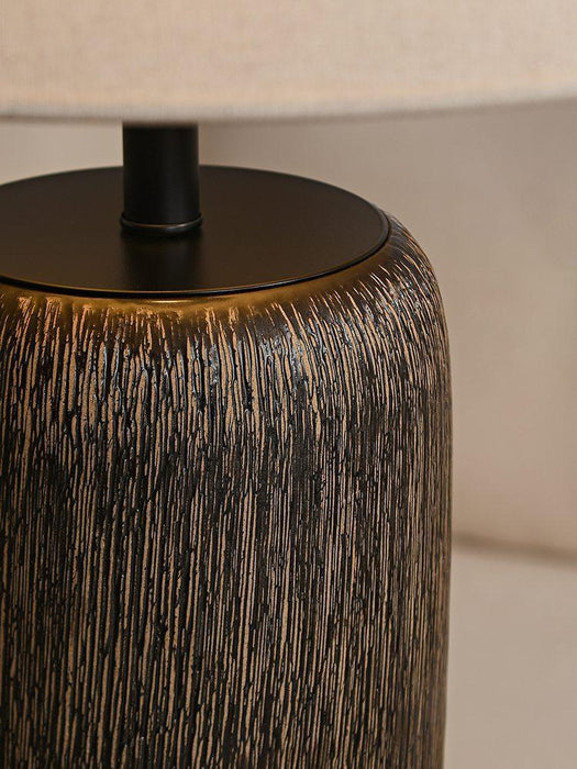 Weathered Wood Grain Floor Lamp-DWHOME