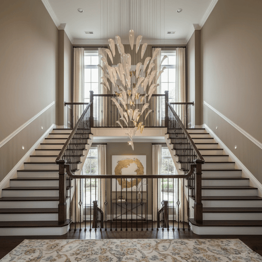 White Feather Art Deco Customize Chandelier