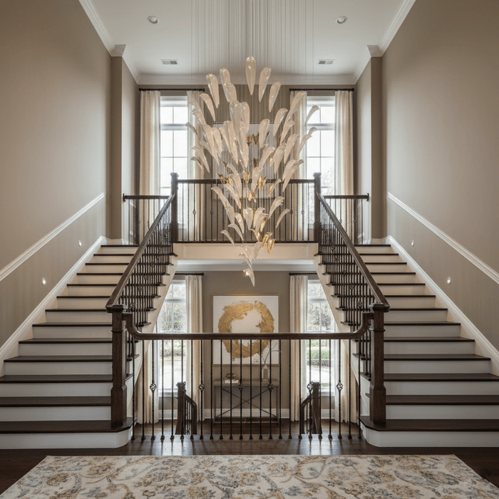 White Feather Art Deco Customize Chandelier