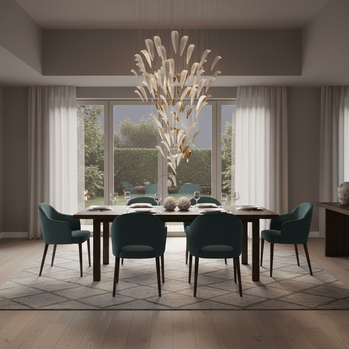 White Feather Art Deco Customize Chandelier - Vakkerlight