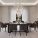 White Feather Art Deco Customize Chandelier - Vakkerlight