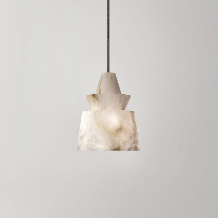 White Alabaster Pendant Light-DWHOME