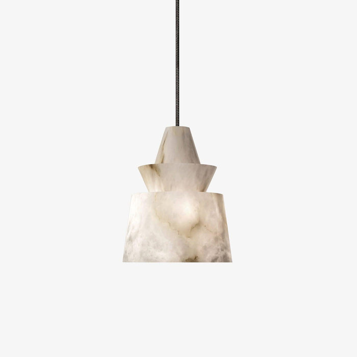 White Alabaster Pendant Light-DWHOME