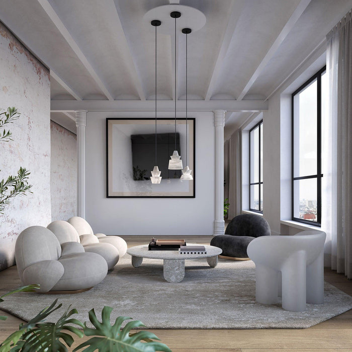 White Alabaster Pendant Light-DWHOME