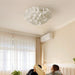 White Hydrangea Ceiling Lamp-DWHOME
