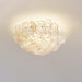 White Hydrangea Ceiling Lamp-DWHOME