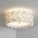 White Hydrangea Ceiling Lamp-DWHOME