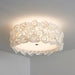 White Hydrangea Ceiling Lamp-DWHOME