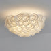 White Hydrangea Ceiling Lamp-DWHOME