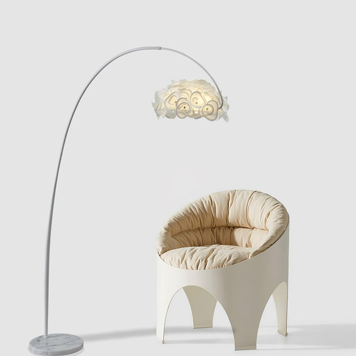 White Hydrangea Floor Lamp-DWHOME