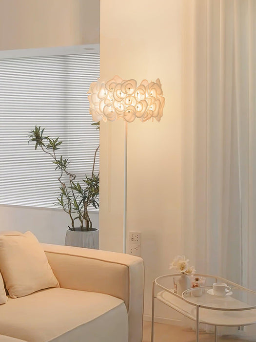 White Hydrangea Floor Lamp-DWHOME
