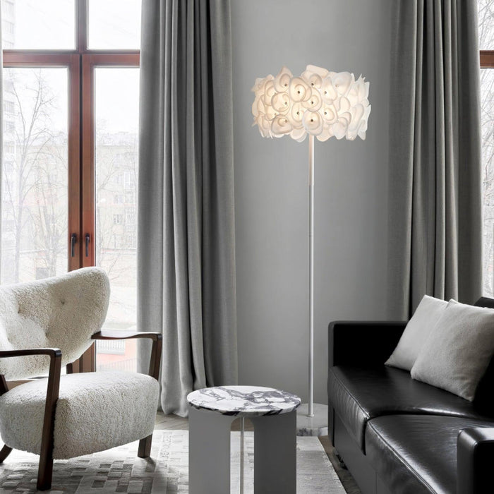 White Hydrangea Floor Lamp-DWHOME