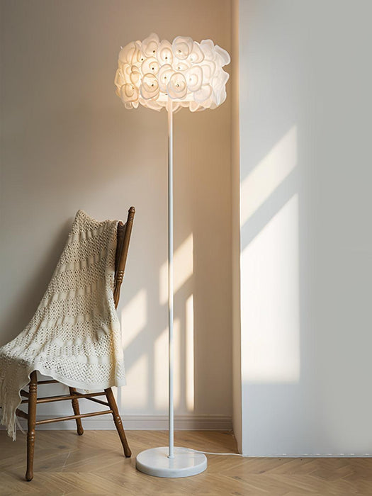 White Hydrangea Floor Lamp-DWHOME