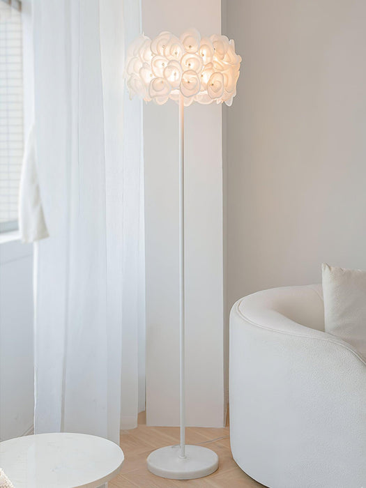 White Hydrangea Floor Lamp-DWHOME