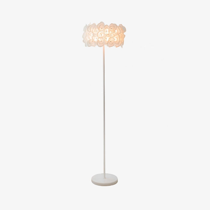 White Hydrangea Floor Lamp-DWHOME
