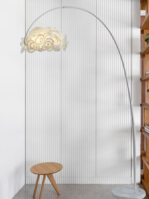 White Hydrangea Floor Lamp-DWHOME