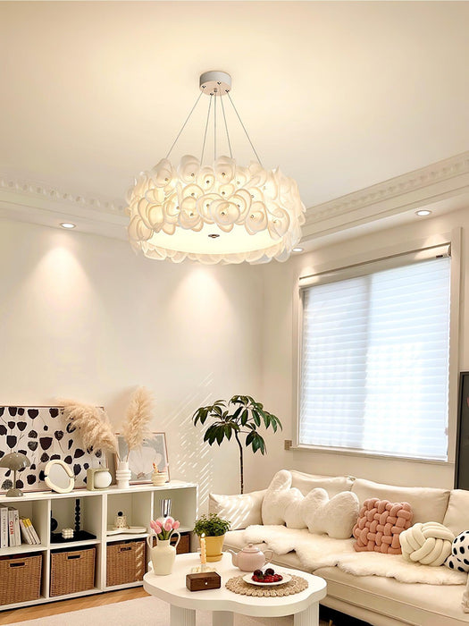 White Hydrangea Pendant Lamp-DWHOME