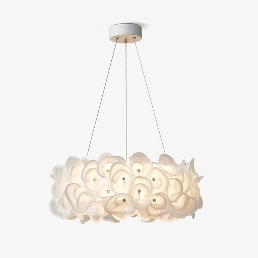 White Hydrangea Pendant Lamp-DWHOME