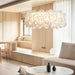 White Hydrangea Pendant Lamp-DWHOME