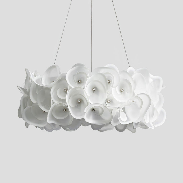 White Hydrangea Pendant Lamp-DWHOME