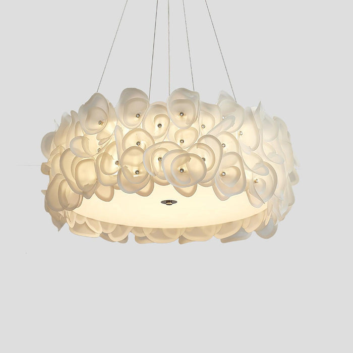 White Hydrangea Pendant Lamp-DWHOME