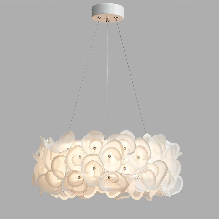 White Hydrangea Pendant Lamp-DWHOME
