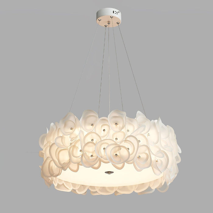 White Hydrangea Pendant Lamp-DWHOME
