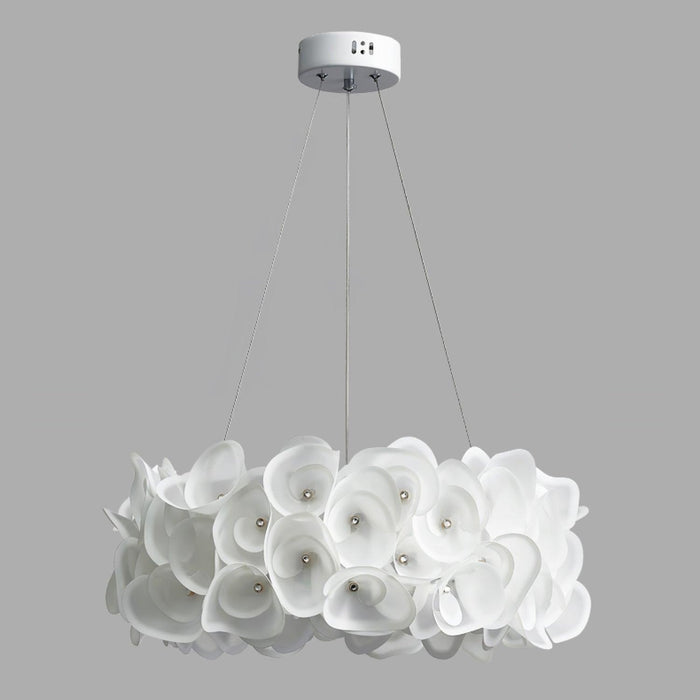 White Hydrangea Pendant Lamp-DWHOME