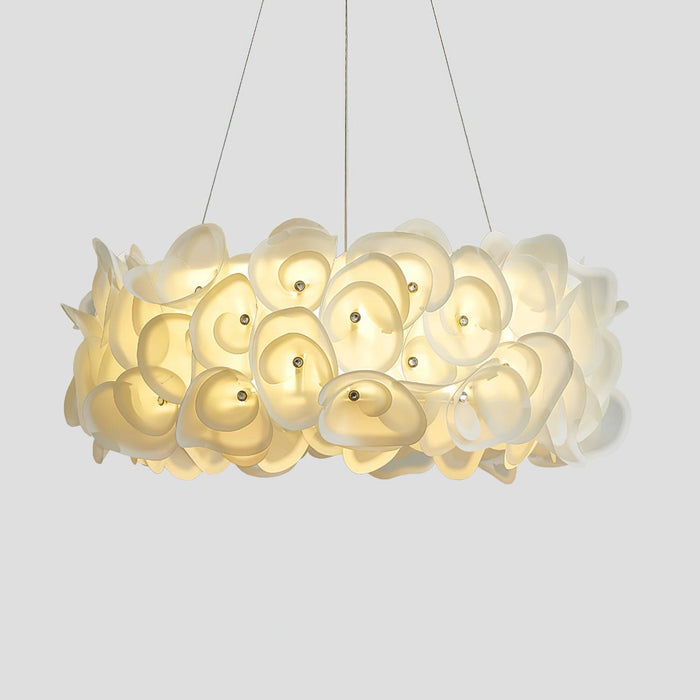 White Hydrangea Pendant Lamp-DWHOME
